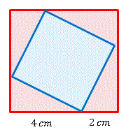 算数問題⑦正方形の中の正方形解答図