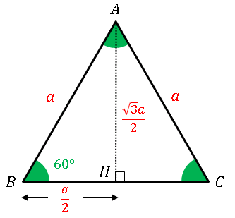 正三角形の高さ
