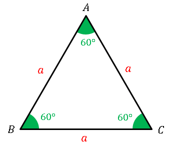 Excelで描いた正三角形（数学教室）