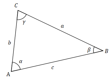 一般的な三角形の図